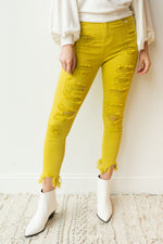 mode, electric distressed skinny
