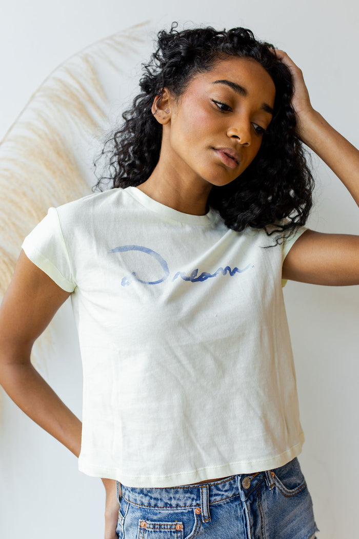 mode, dream cloud graphic tee