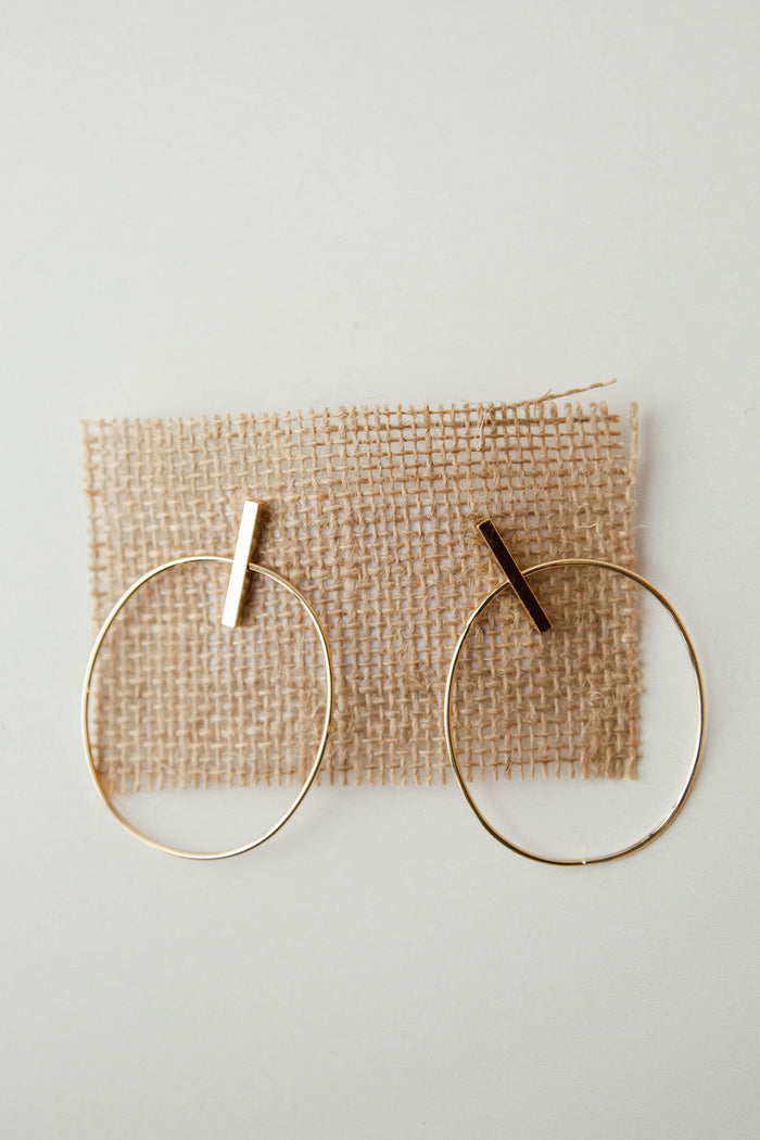 mode, steady hoop earring