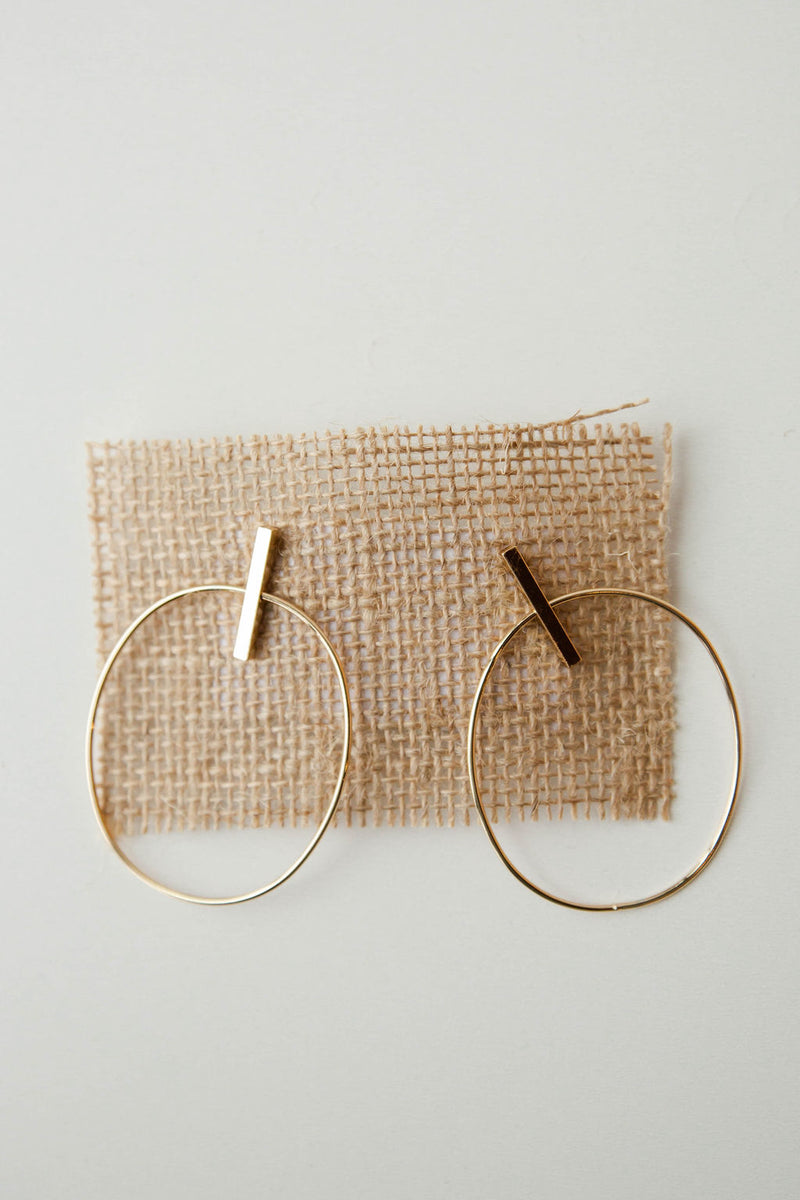 mode, steady hoop earring