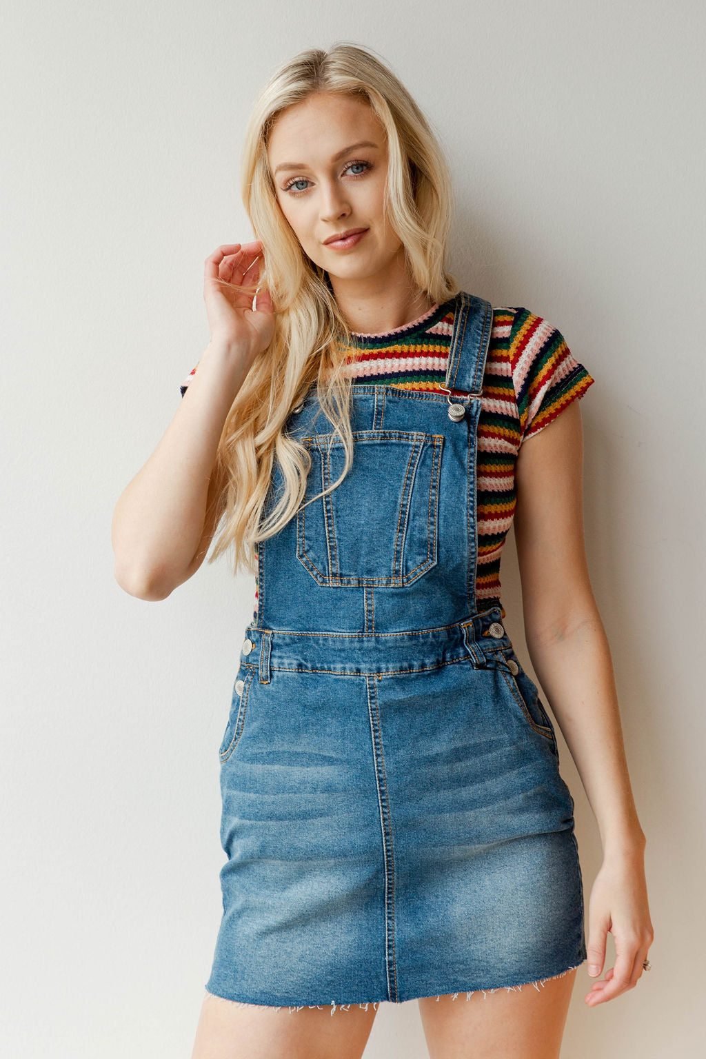 mode, farmer's wife overall dress