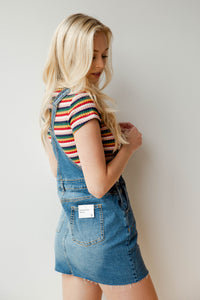 mode, farmer's wife overall dress