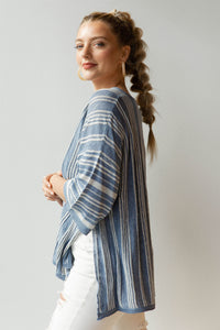 mode, Lauren stripe poncho