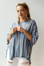 mode, Lauren stripe poncho