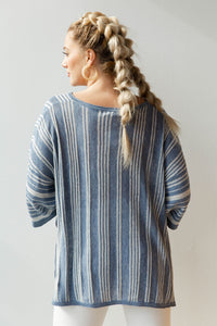 mode, Lauren stripe poncho