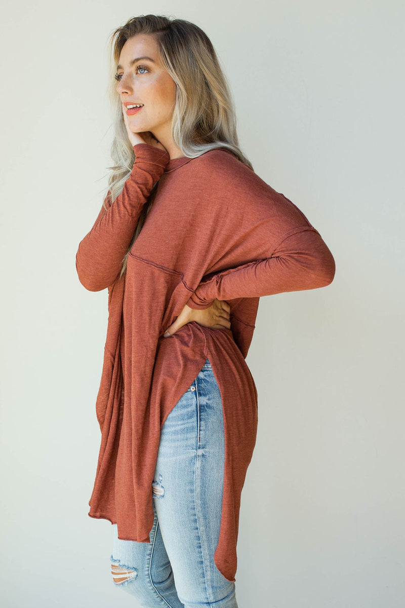 mode, tell tale tunic top