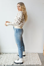 mode, snow zebra sweater
