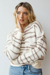 mode, snow zebra sweater