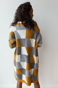 mode, mustard mix sweater