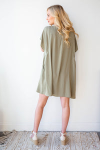 mode, drape dress