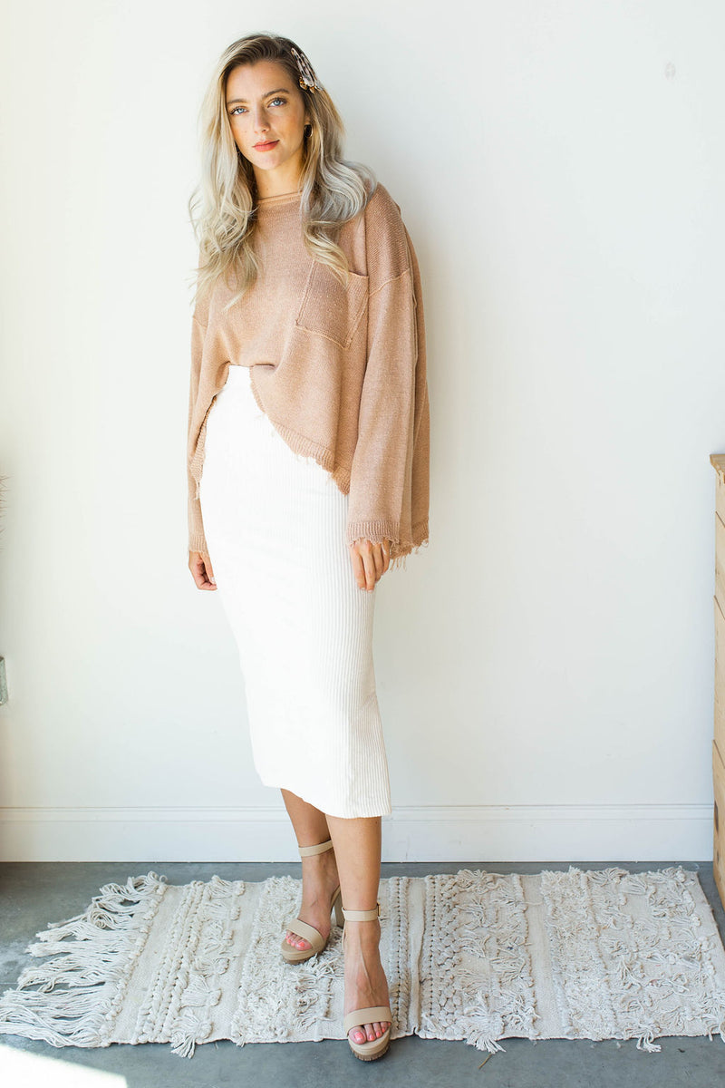 mode, helen rib tube skirt