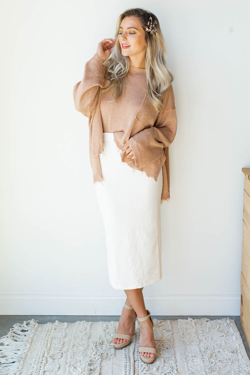 mode, helen rib tube skirt
