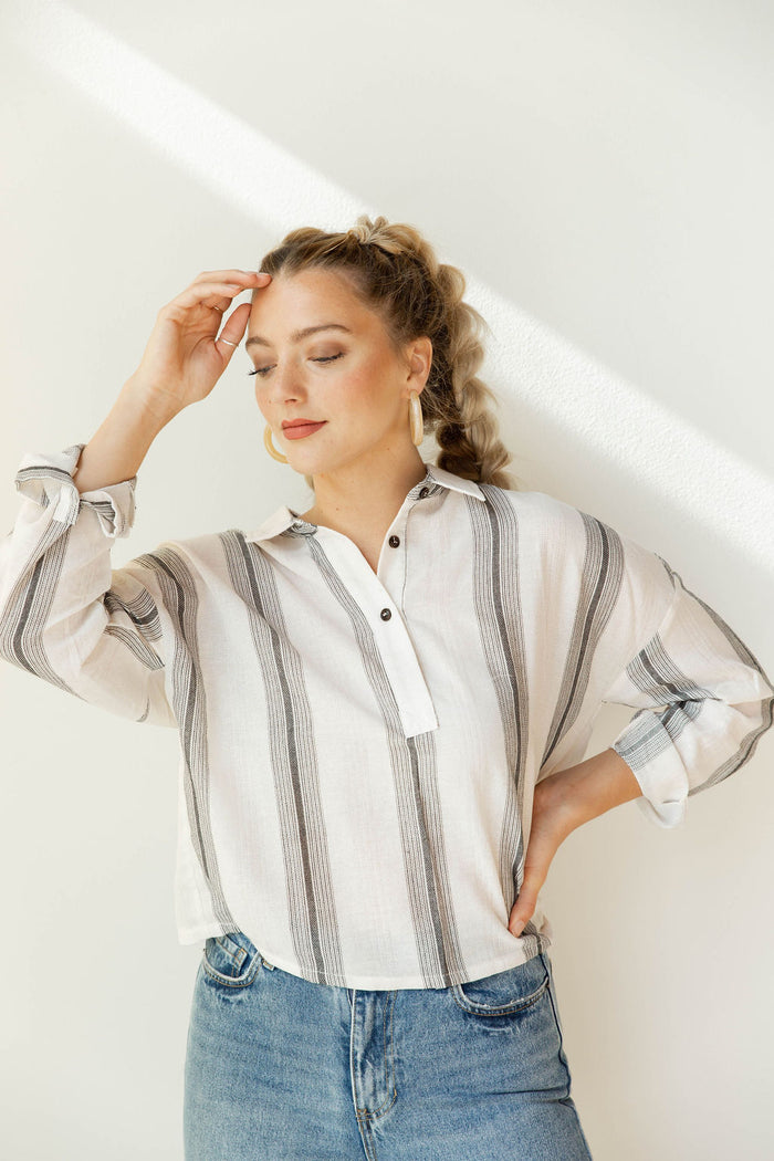 mode, Melt away linen blouse