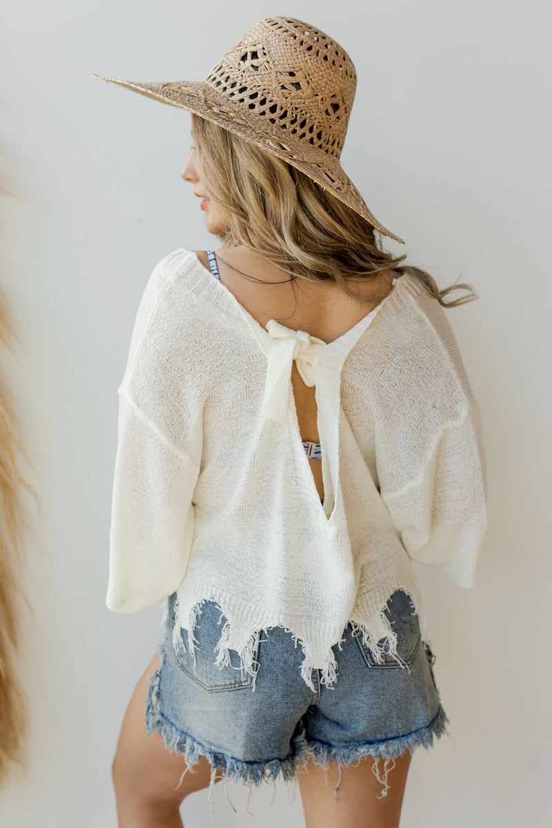 mode, new day tie back top
