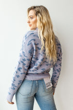 mode, fuzzy knit leopard sweater