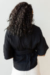 mode, make it work tie waist blouse