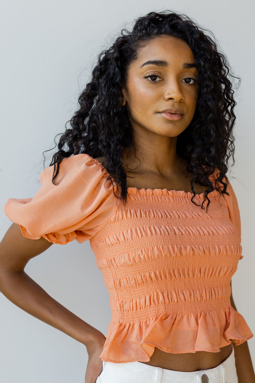 mode, peachy keen top