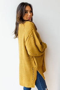 mode, right away chunky knit cardi