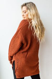 mode, right away chunky knit cardi