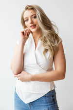 mode, wrap linen top