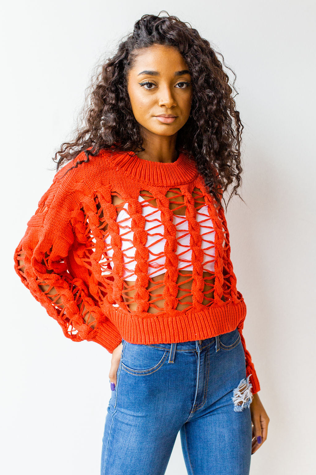 mode, cherry on top sweater