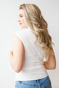 mode, wrap linen top