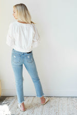 mode, half of my heart blouse
