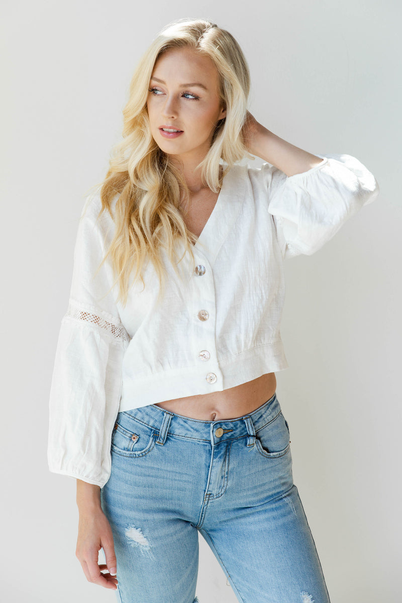 mode, half of my heart blouse