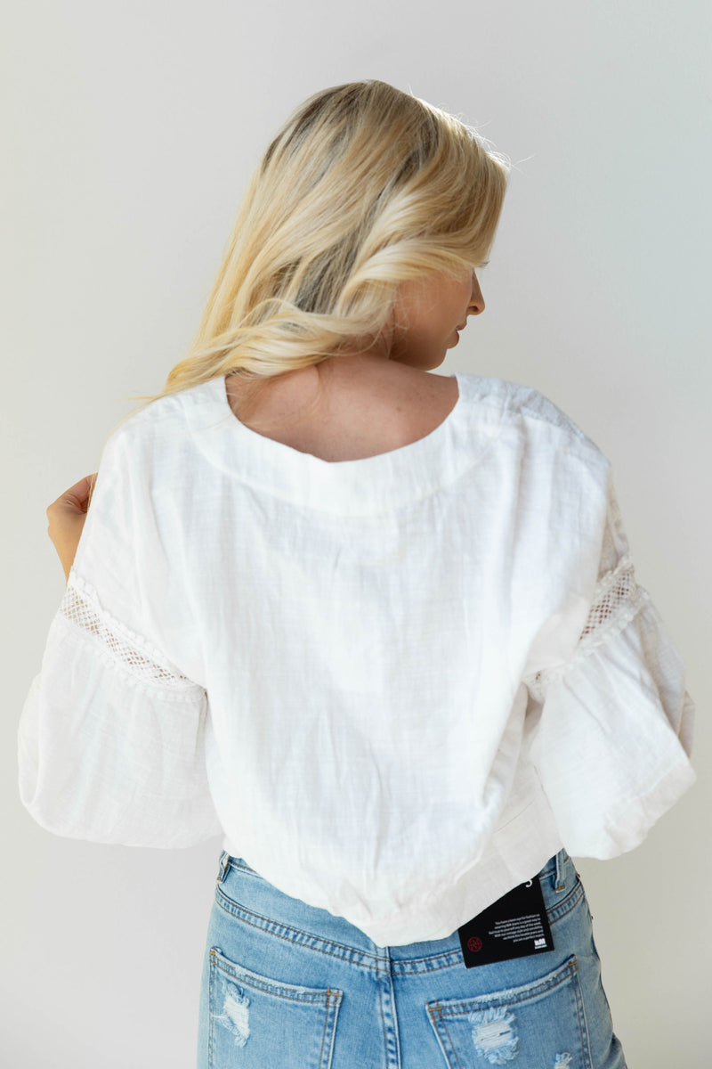 mode, half of my heart blouse