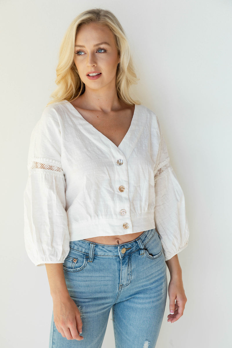 mode, half of my heart blouse