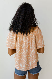 mode, just peachy top