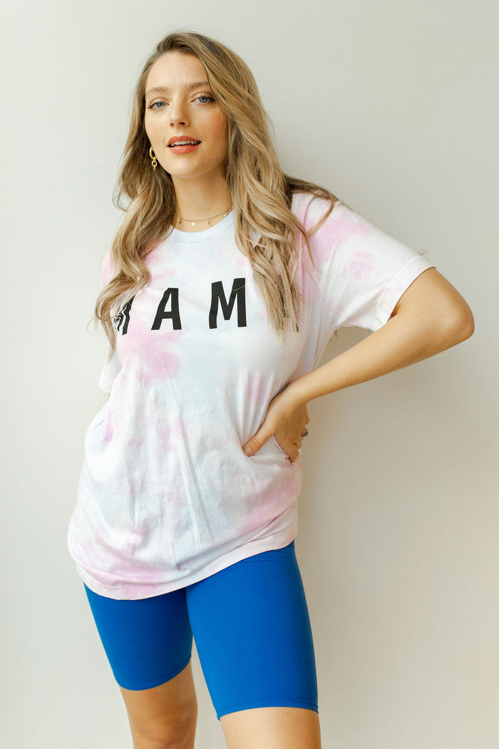 mode, mama tie dye tee