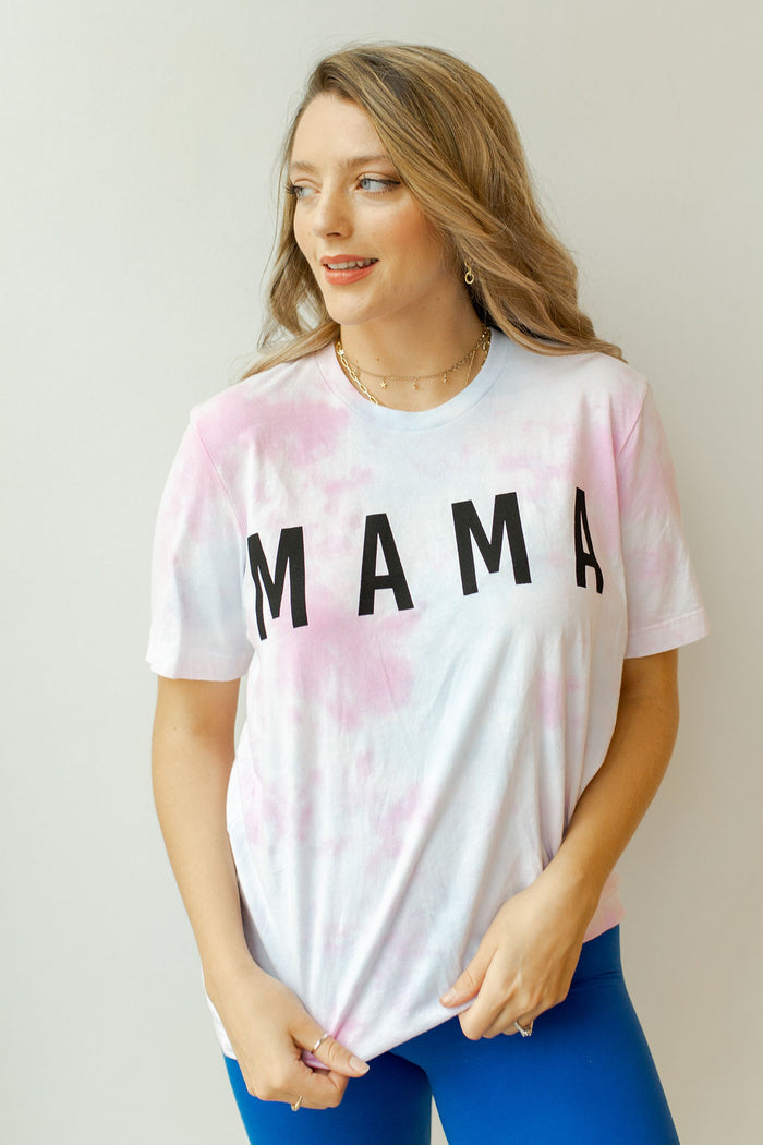 mode, mama tie dye tee