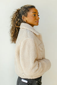 mode, teddy bear crop jacket