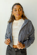mode, cord zip hoodie