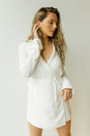 mode, woven wrap dress