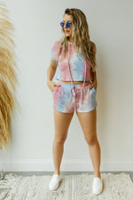 mode, sweets tie dye hoodie (set)