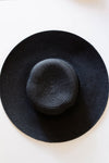 mode, shaded sunshine black straw hat