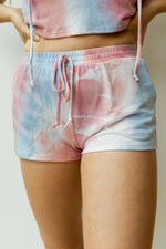 mode, sweets tie dye shorts (set)
