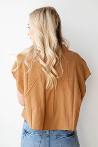 mode, cotton ball crop shirt