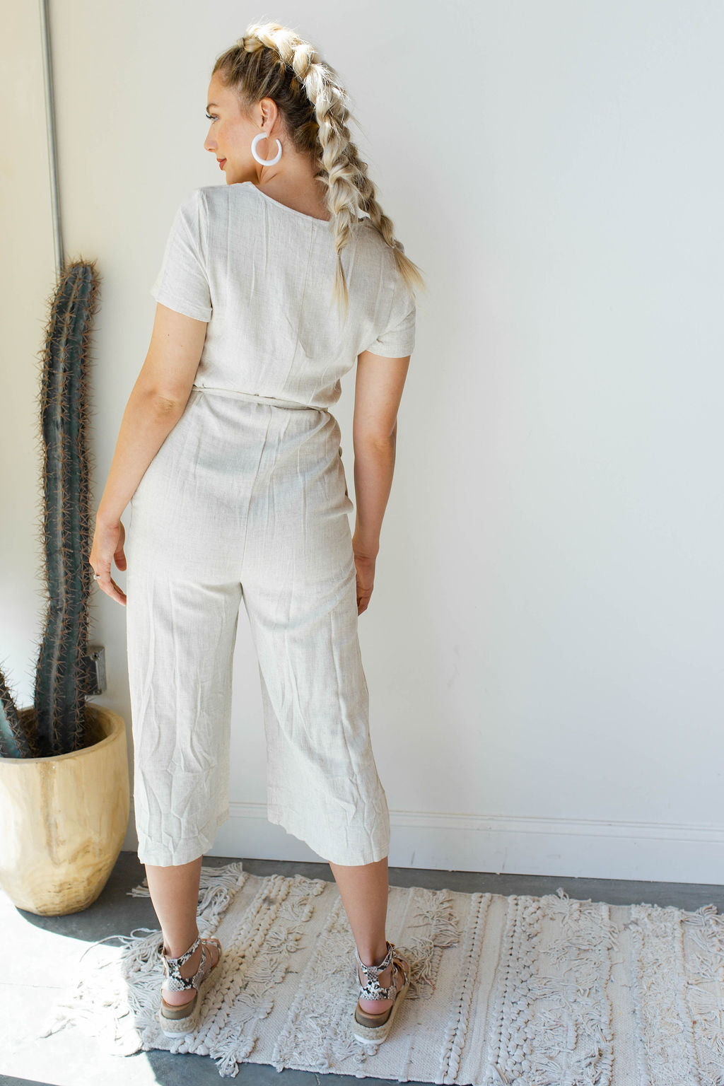 mode, go for miles linen jumpsuit