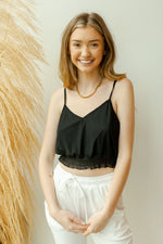 mode, smocked waist cami