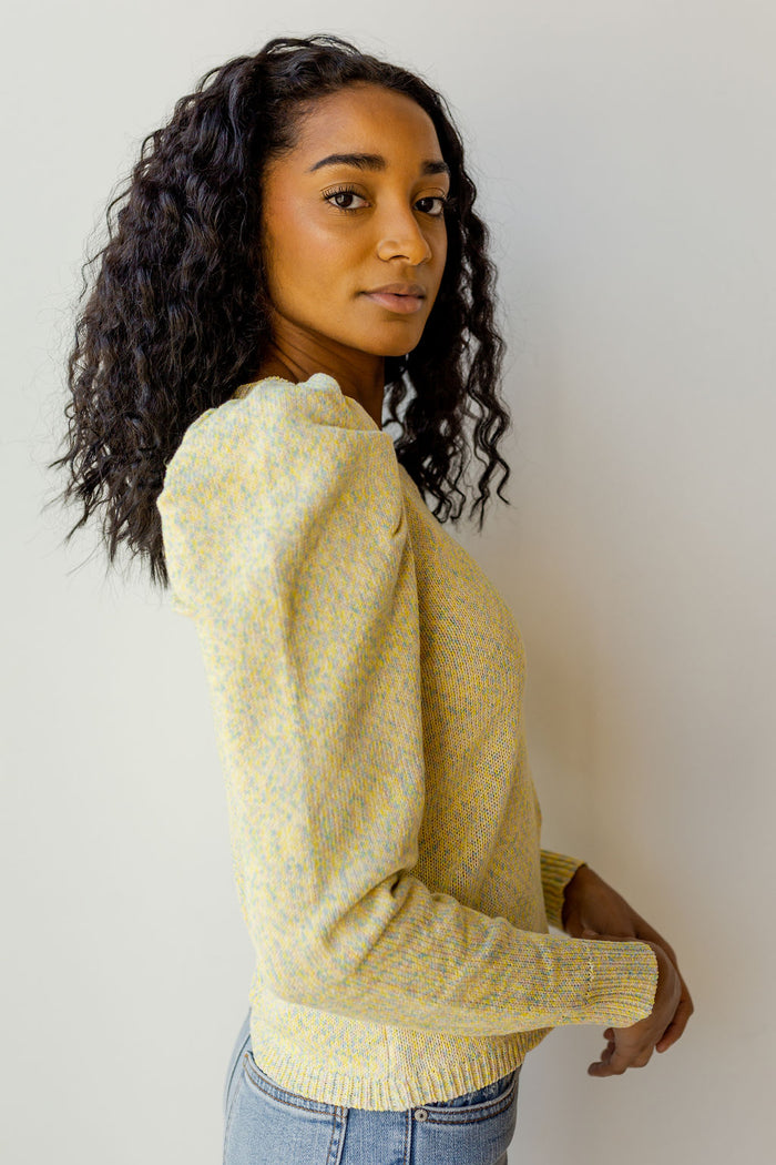 mode, mix it shoulder detail sweater
