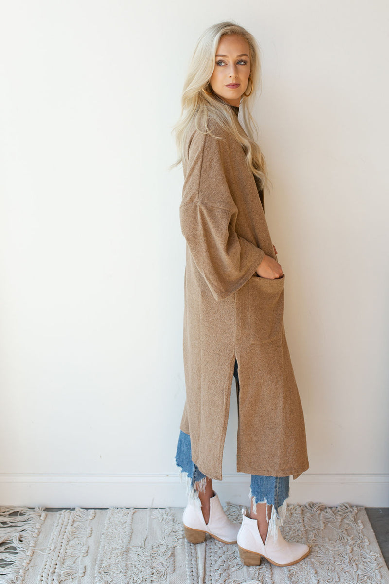 mode, wake up early long cardi