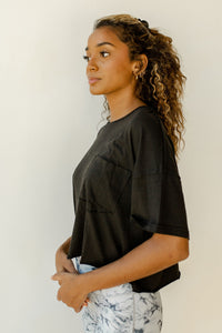 mode, fall into me pocket tee