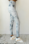 mode, tie dye marble leggings