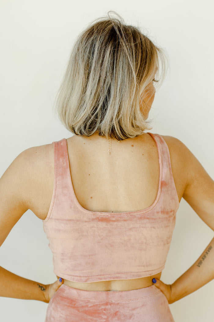 mode, velvet smooth bra top