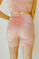 mode, velvet smooth biker shorts