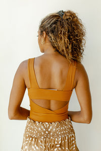 mode, Ellie ribbed square neck tank