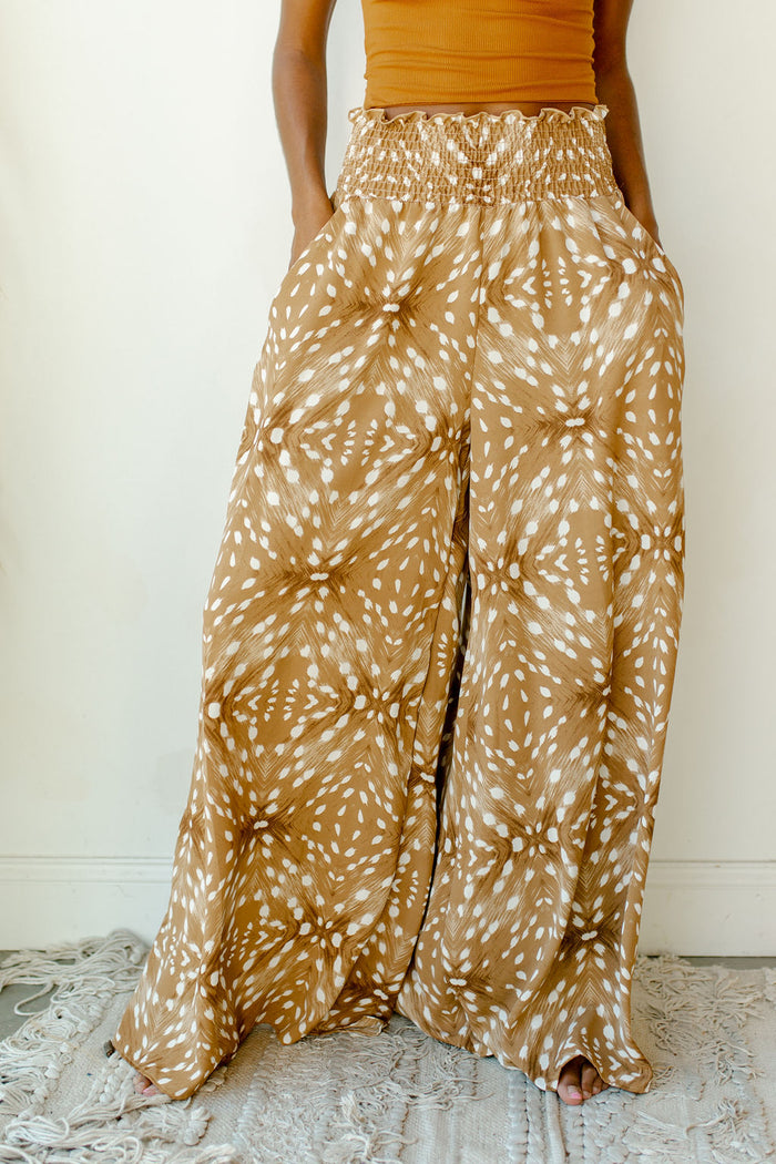 mode, joyful prints maxi pants